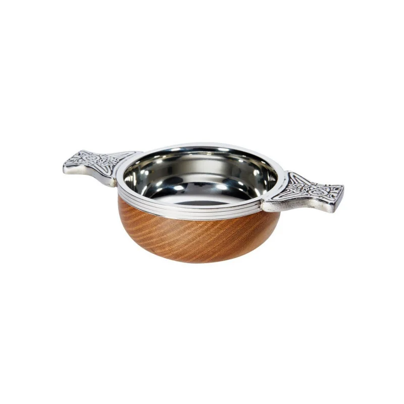 Wood & Pewter Quaich Standard Wood & Pewter Quaich Standard