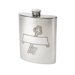 21 Key Stamp Kidney Hip Flask